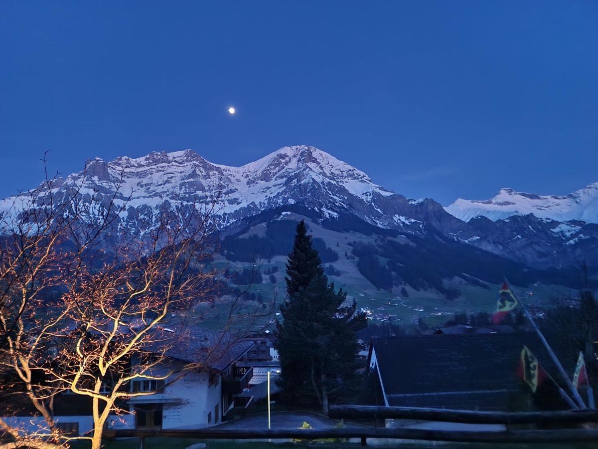 Chalet Gotthelf Gartenstudio, Ferien Mit Hund Adelboden Exterior foto