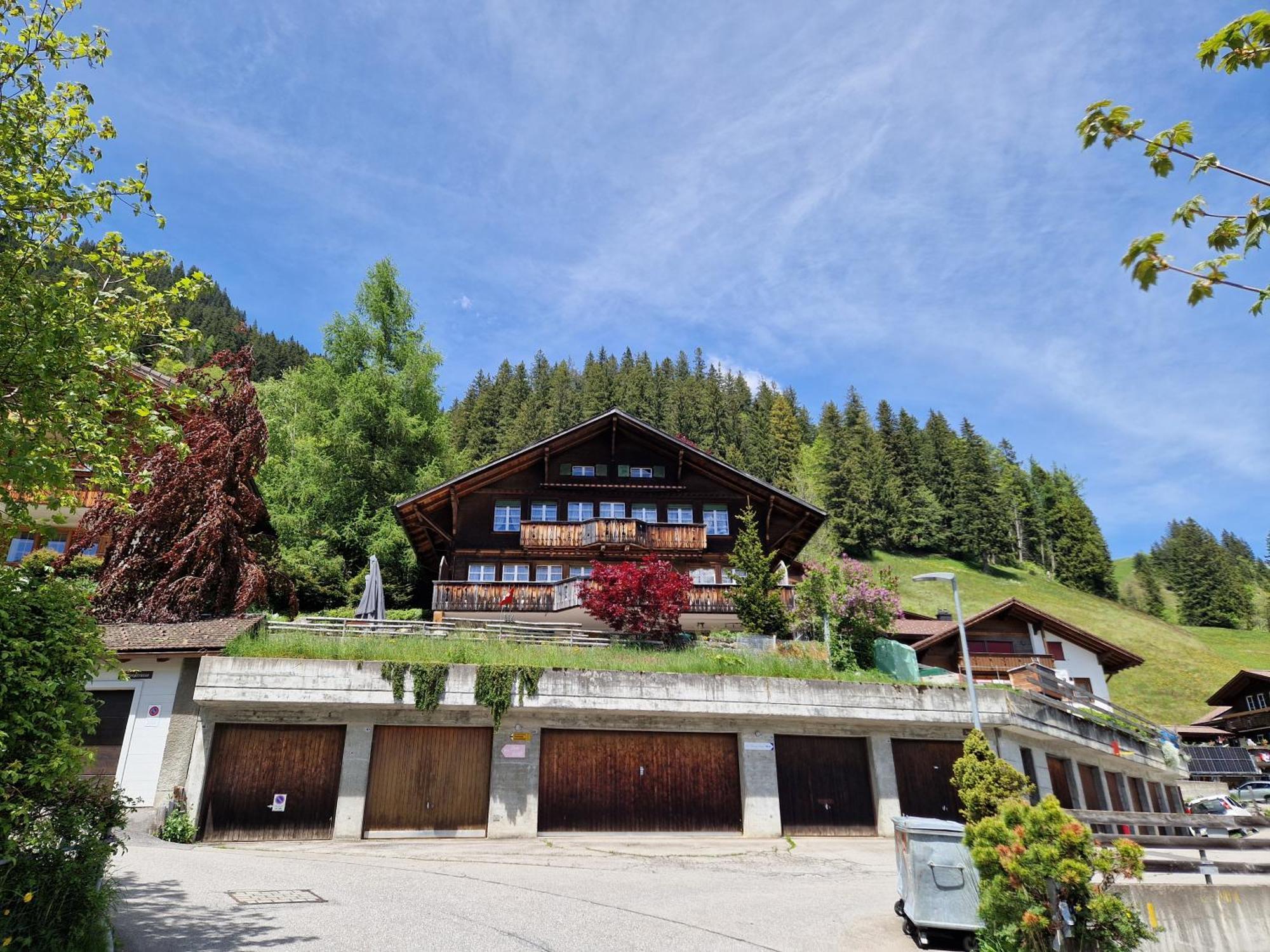 Chalet Gotthelf Gartenstudio, Ferien Mit Hund Adelboden Exterior foto